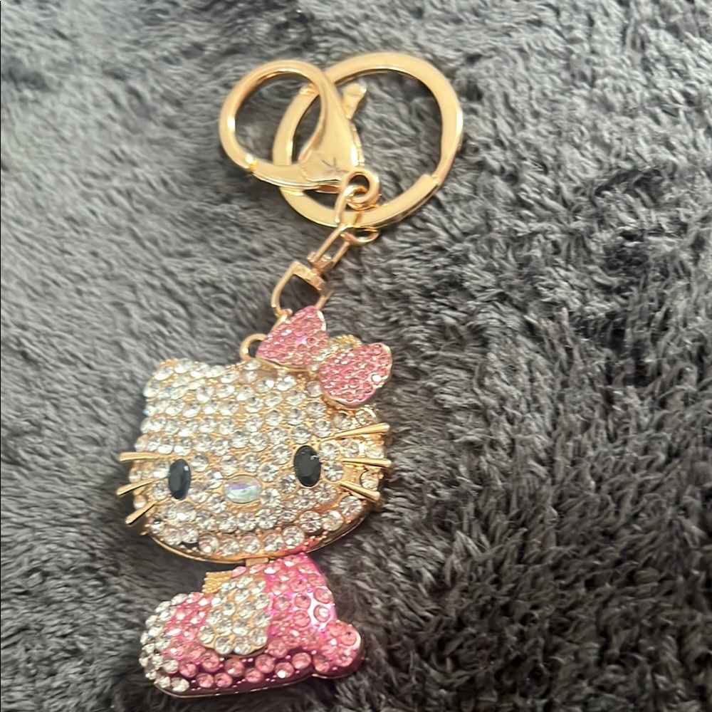 Hello Kitty Rhinestone Keychain